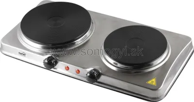 Obrázok produktu pre Elektrický 2-platňový sporák HOME HGR04SS z nerezovej ocele
