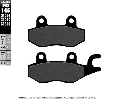 Produktbild von Kh197 Semi-Metallic-Bremsbeläge