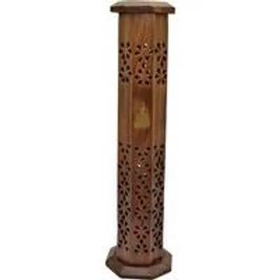 Produktbild von Famanu Wurzelhalter für Räucherstäbchen - Holz, 31 cm hoch