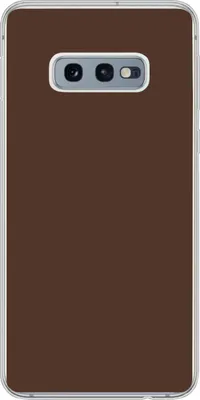 Produktbild von MuchoWow® Handyhülle Schutzhülle Hülle für Telefoonhoesje Samsung Galaxy S10e Braun - Dunkel - Farben Silikon Softcase Handy Hülle - Handy