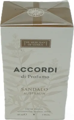 Produktbild von The Merchant Of Venice Accordi di Profumo Sandalo Australia, Unisex, 30 ml, Nicht nachfüllbare Flasche, Spray, 1 Stück(e)