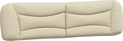 Image de Coussin de tête de lit Crème 200 cm Tissu