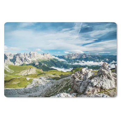 Produktbild von MuchoWow® Mauspad Mousepad Alpen - Felsen - Gras 27x18 cm - Mousepads - Maus Mat - Pad - Mausunterlage - Büroartikel - Desk Matten