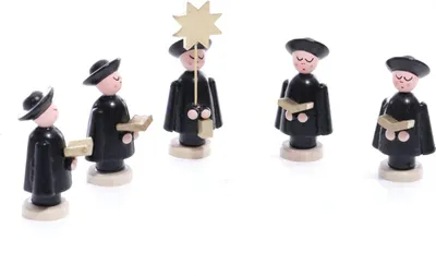 Produktbild von Weihnachtsfiguren 5 Kurrendefiguren Höhe ca 5cm NEU