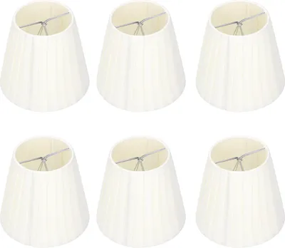 Image de 6Pcs Lampe Ombre Tissu Cristal Lustre Mur Lumière Moderne Simple Ménage Livraison