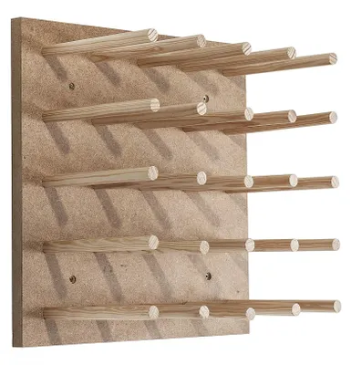Weinregal für 20 Flaschen, Kiefernholz, 39x39x20,5 cm