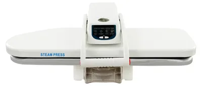 Produktbild von Dampfbügelpresse für Kleidung - Digitales Bügelgerät 66 cm - 1600 W - Touchscreen - 5 Temperaturstufen - Dampfstoß 120 g/min - Aufheizzeit 3 Min - Weiß