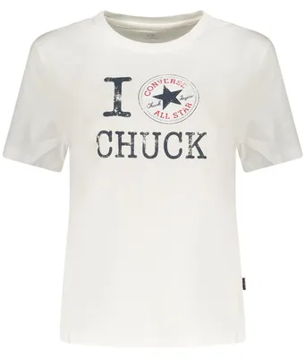 Produktbild von Converse Damen Kurzarm-T-Shirt, Weiß