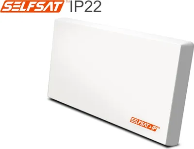 Produktbild von SAT>IP22 Flachantenne (weiß, Twin LNB)