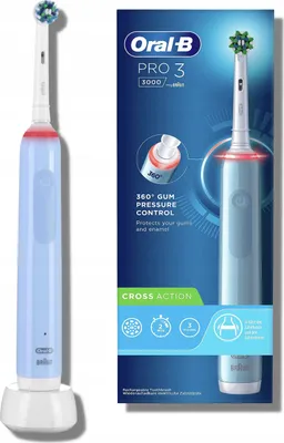 Produktbild von Oral-B PRO 80332089, Erwachsener, Tägliche Pflege, Sensibel, Whitening, Blau, 2 min, Deutschland, Akku