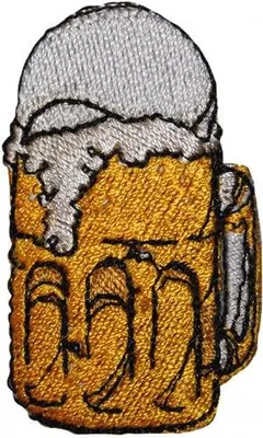Produktbild von Aufnäher - Bierkrug - 02905 - Gr. ca. 3cm x 5cm