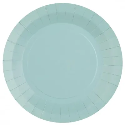 Produktbild von Pappteller hellblau 10 Stück 22,5 cm