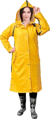 Productafbeelding van Geel regenjas voor dames, maat XXXL