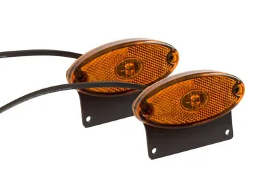Produktbild von Seitenmarkierungsleuchte Flatpoint II LED mit Halter für Pkw-Anhänger