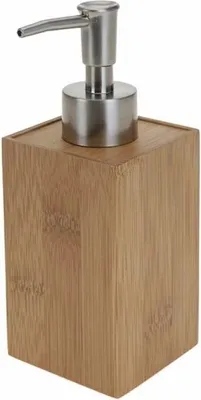 Produktbild von Seifenpumpe/Spender fur das Badezimmer - Bambus - nachfullbar - 17 cm