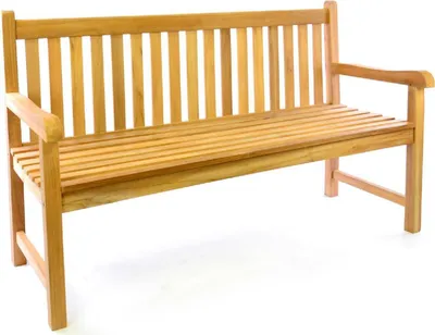 Produktbild von VCM 3-Sitzer Gartenbank Parkbank | hochwertig | Teak Holz A++ natur | Landhausstile | braun | Maße  L. 150 x B. 60 x H. 90cm
