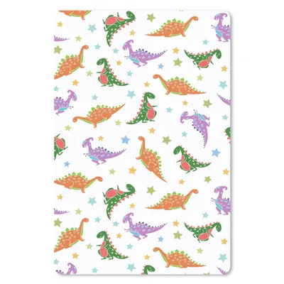 Produktbild von MuchoWow® Mauspad Mousepad Dino - Muster - Sterne - Jungen - Mädchen - Kinder - Kinder 18x27 cm - Mousepads - Maus Mat - Pad - Mausunterlage
