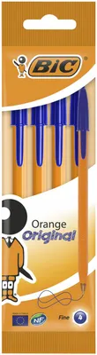 Zdjęcie produktu dla Długopis BIC Orange Fine Cristal niebieski 4 sztuki