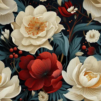 Produktbild von OUTDOOR DEKOSTOFFE OXFORD - Motiv Blumen I DX5168