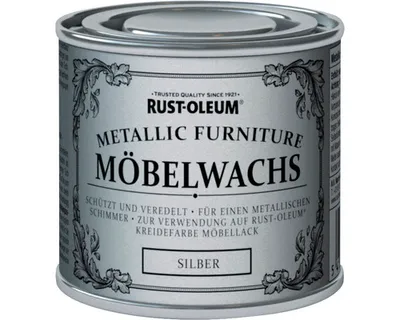 Produktbild von Rust Oleum Möbelwachs Silber 125ml Wachspolitur Holzwachs Shabby Chic