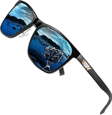 Zdjęcie produktu dla Męskie okulary przeciwsłoneczne z polaryzacją i ochroną UV400 w metalowej oprawce w stylu retro