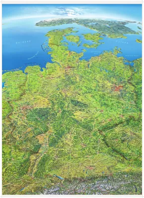 Produktbild von Panoramakarte Deutschland