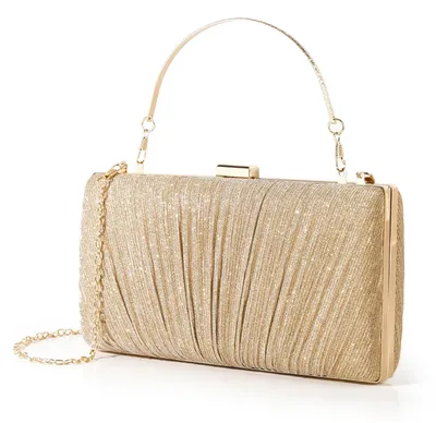 Immagine prodotto di Solidchoice - Pochette da sera con paillettes e catena dorata