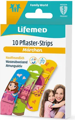 Obrázok produktu pre Lifemed 99552 Lifemed detské sádrové pásiky "Rozprávky", balenie po 10 ks