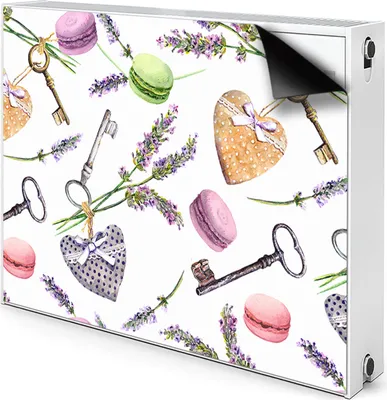 Produktbild von Magnet Radiator Magnet Mat Heizkörperverkleidung Heizkörper-Abdeckung Heizung 90x60 cm - Alte Schlüssel, Retro