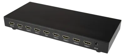 Productafbeelding van 8 poorts 4K 60Hz HDMI splitter - HDR ondersteuning - 7.1 surround audio