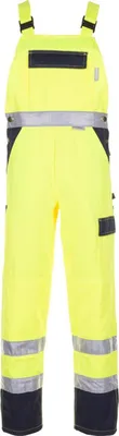 Produktbild von Planam Warnschutz Latzhose zweifarbig Gr. 94 gelb/marine