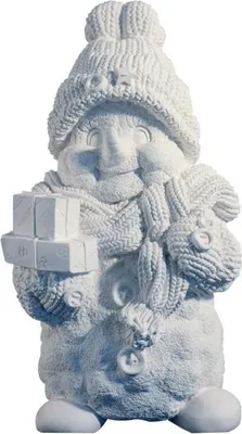 Produktbild von Ismare Keramiek Keramik-Schneemann Dekoration mit Geschenken Winter Weihnachten