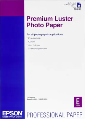 Produktbild von Epson Premium Luster Photo Paper A 2 25 Blatt, 250 g     S 042123