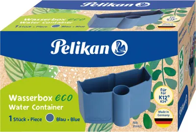 Produktbild von Wasserbecher Eco mit Pinselhalter - blau. Packung mit 5 Stück