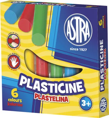 Productafbeelding van Plastiline Astra, 6 kleuren, AS83811905