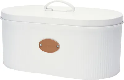 Produktbild von Excellent Housewear Brotkasten retro Metall weiß 15cm x 33cm x 18cm