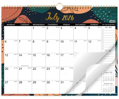 Produktbild von Wandkalender 2026, große gelinierte Blöcke, 37,6 x 29 cm, für Planung und Organisation
