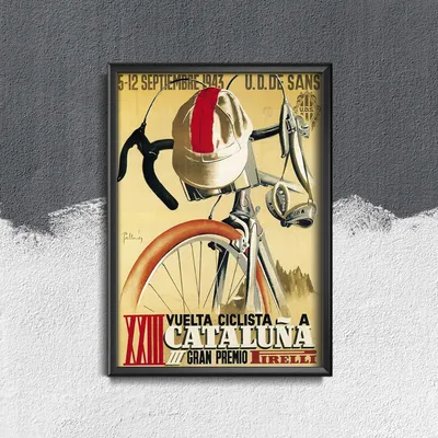 Produktbild von Poster - Canvas - Leinwand - 42 cm x 59,4 cm - Radfahren Cleveland