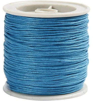 Produktbild von Baumwollschnur, Dicke 1 mm, Türkis, 40 m/ 1 Rolle [HOB-51572]