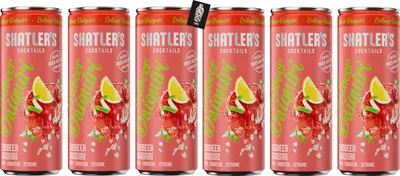 Produktbild von Shatlers Cocktail 6er Set Shatlers Erdbeer Daiquiri 6 x 0,25L 10,1% Vol. Erdbeere/Zitrone Rum Shatlers Cocktail Ready to Go - [Enthält Sulfite]