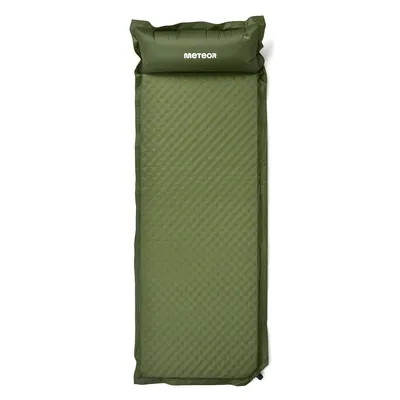 Produktbild von Camping Isomatte, Kompakte, Selbstaufblasende Schlafmatte mit leichtem, Ultraleichte Isomatte mit Kopfkissen Meteor 188×66×3,8 cm grün