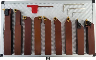 Produktbild von PAULIMOT Drehmeißel-Set mit Wendeplatten, 20 mm, 9-teilig