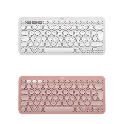 Produktbild von LOGITECH Pebble Keys 2 K380s - TONAL ROSE - (DE) - BT - N/A - CENTRAL-419 - UNIVERSAL