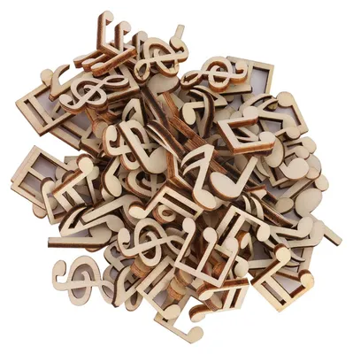 100er-Pack Holzmusknoten, 2 cm, für Basteln & Deko