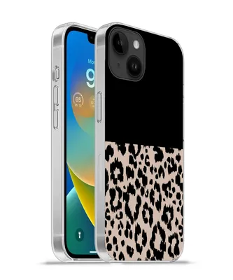 Produktbild von MuchoWow® Handyhülle Schutzhülle Hülle für Apple iPhone 14 Plus - Soft case Panther Druck - Tiere - Schwarz Silikon Softcase Handy Hülle - Abbildung