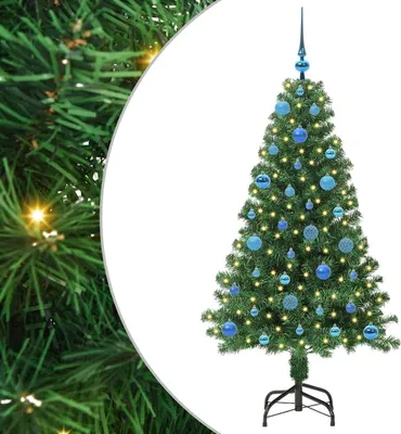 Obrázok produktu pre Umelý vianočný stromček Zelená 150 cm PVC a Oceľ a Plast