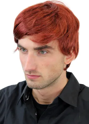 Produktbild von WIG ME UP Herrenperücke kurz rot Scheitel GFW1281