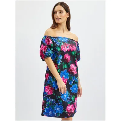 Produktbild von Orsay Rosa-Schwarzes Damen Blumenkleid 422177-660000__40