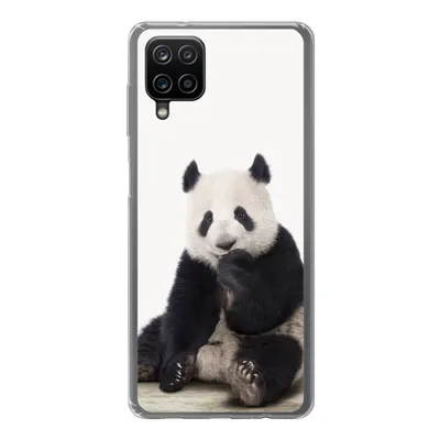 Produktbild von MuchoWow® Handyhülle Schutzhülle Hülle für Samsung Galaxy A12 Panda - Tiere - Jungen - Mädchen - Pandabär Silikon Softcase Handy Hülle - Bild