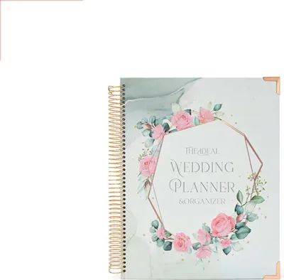 Image de INF Livre de planification de mariage floral - Carnet et organisateur à spirale